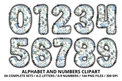 Blue Teddy Bear Alphabet PNG - Letters &amp; Numbers Clipart Product Image 5