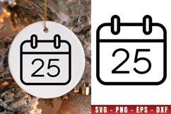 Christmas icon svg, icon png clipart, christmas outline svg Product Image 1