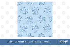 American 4th of July Patriotic Fireworks Seamless Pattern Product Image 2