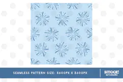 American 4th of July Patriotic Fireworks Seamless Pattern Product Image 2