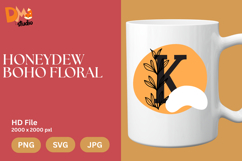 Honeydew Boho Floral Monogram Product Image 1
