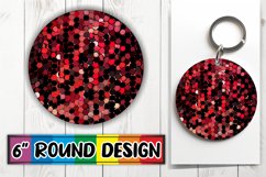 Bright Sparkly Glitter Round Design Product Image 1