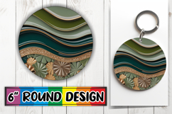 Heartfelt Circle Car Coasters PNG, Pattern Product Image 1