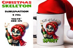 Christmas skeleton Sublimation BUNDLE PNG. Product Image 22