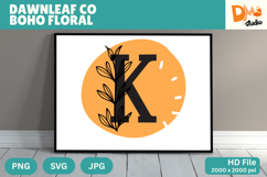 Dawnleaf Co Boho Floral Monogram Product Image 1