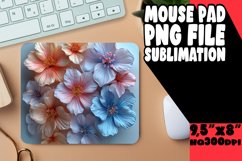 Playful 3D Floral Pattern Mouse Pad: Colorful Collection Product Image 1
