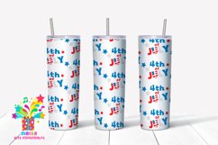 4 July Sublimation Skinny Tumbler #13 Product Image 1