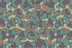 Seamless Camouflage Pattern in Green Purple Brown background Product Image 1