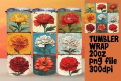 Floral Splendor 20oz Tumbler Wraps - Sublime Designs Product Image 1