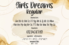 Girls Dreams Font Family, Cute Handwritten Font Bundle Product Image 8