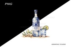 Greece summer clipart, Mediterranean Food Clipart, Product Image 1