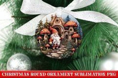 Christmas Round Ornament PNG | Santa | Sublimation | PNG Product Image 1