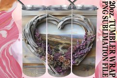 Heartwood Wonder: 20oz Heart Frame Sublimation Product Image 1