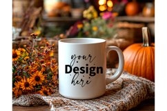 Thanksgiving 11oz white blank Coffee Mug Mockup Product Image 1