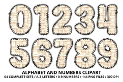 Teddy Bear Alphabet PNG - Letters &amp; Numbers Clipart 300 DPI Product Image 5