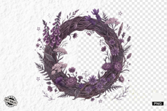 Summer Lavender Meadow Clipart Product Image 1