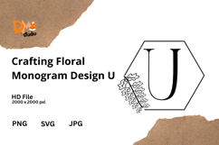 Crafting Floral Monogram Design Product Image 1