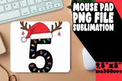 CHEERFUL MOUSE PAD SUBLIMATION INSPIRATION, Christmas Product Image 1