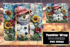 Holiday Heat: 20oz Summer Snowman Wraps Product Image 1