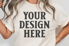 Comfort Colors 1717 Ivory T-Shirt mockup , CC 1717 Product Image 1