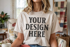 Comfort Colors 1717 Ivory T-Shirt Mockup Product Image 1