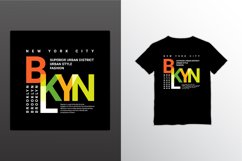 Brooklyn writing design, suitable for screen printing Product Image 1