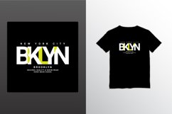 Brooklyn writing design, suitable for screen printing Product Image 1