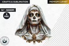 La Llorona Day of the Dead, la catrina Sugar Skull Clipart Product Image 1