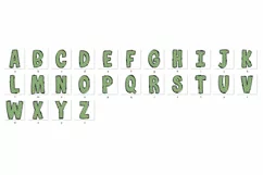 Soccer Football Doodle Alphabet Sport Letters Hand Drawn Product Image 6