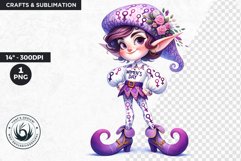 International womens day Clipart, Elf clipart, 8th march Product Image 1
