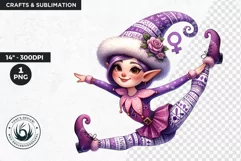 International womens day Clipart, Elf clipart, fantasy Product Image 1