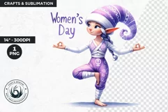 International womens day Clipart, Elf clipart, fantasy Product Image 1