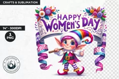 International womens day Clipart, Elf clipart, fantasy Product Image 1