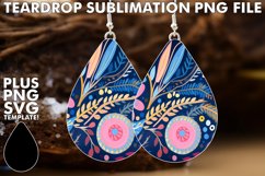 Abstract Masterpieces: Teardrop Earring Showcase Product Image 1
