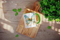 21 watercolor colorful butterfly floral sparkle flowers insect shining diamonds print design wrap printable sublimation bundle for mug