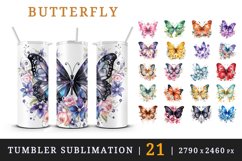 21 watercolor colorful butterfly floral sparkle flowers insect shining diamonds print design wrap sublimation bundle for 20 oz tumbler