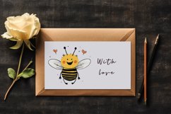 21 watercolor cute adorable bee funny insect in charming and humorous style clipart set t-shirt sublimation printable designs bundle png