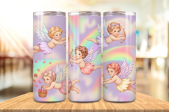 Valentine’s Day Cupid &amp; Arrows Tumbler Wrap PNG Big Bundle Product Image 7