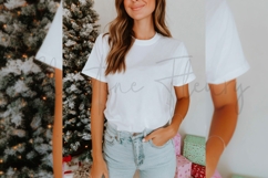 White Fall Shirt Mockup Product Image 3