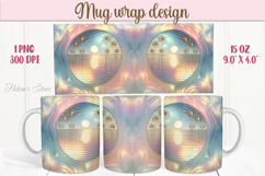 Summer beach palm tree mug wrap 15oz sublimation designs png Product Image 1