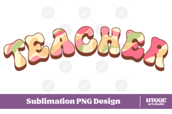 teacher Png Retro school kids Sublimation Product Image 1