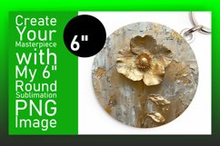 Blossom Bliss: Sublimation Round Designs Art PNG Product Image 1