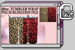 Leopard Elegance &amp; Flower Bloom Tumbler Designs - 20oz Product Image 1