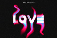 Trippy Glitch Neon Text Effect Template Product Image 1