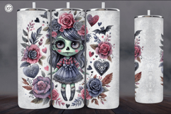 4 Zombie Doll Tumbler Wrap Sublimations, 20 oz Product Image 2