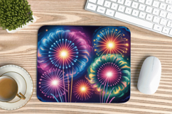 Happy New Year PNG Mouse Pad,Festive New Year's Eve 2026 PNG Product Image 1