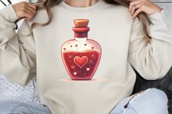 Cute Watercolor Valentines Day Clipart PNG Product Image 1