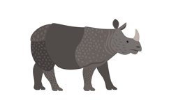 Cartoon wild rhino Product Image 1