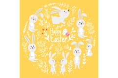 Cute rabbits of spring day Product Image 1