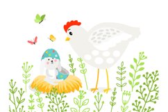 Rabbit and chicken in branches Product Image 1